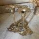Vintage brass flower chandelier