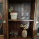 Patinated wall cabinet 2 doors