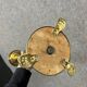 Pair of Italian bronze and brass candlesticks from the late 18th century