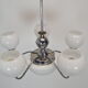 Art deco chrome chandelier,1930's.