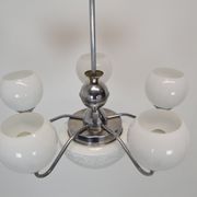 Art deco chrome chandelier,1930's.