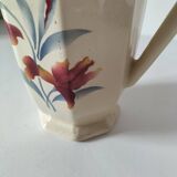 Jug Digoin Sarreguemines model 9225 – stylised floral decoration