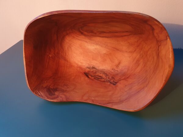 Coupe à fruits en olivier de Vallauris