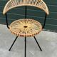 Vintage rattan chair Rohe Noordwolde Netherlands 1960s design