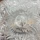 Small square wall light ceiling fixture in vintage moulded glass from the 1970s 1980s.
