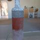 Sculptural vase with a mineral Boho spirit.
