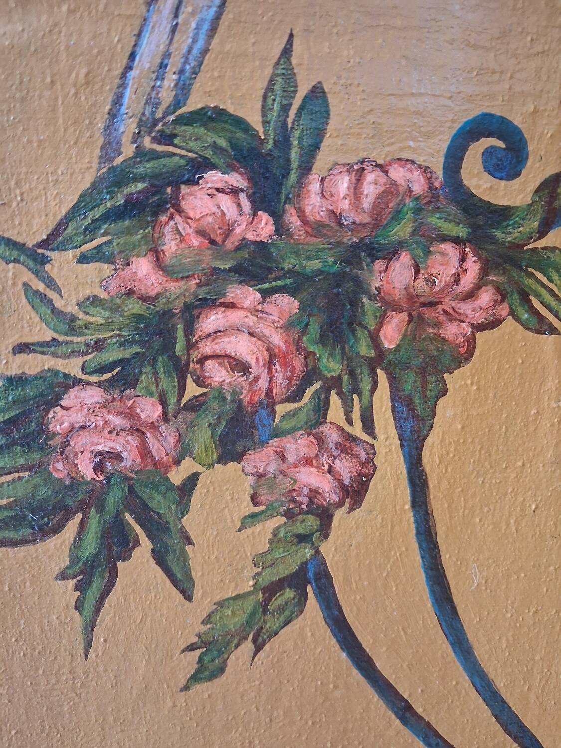 19th century decorative panel screen