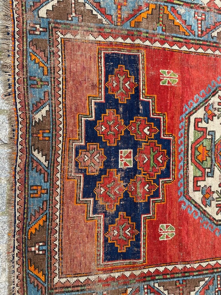 Kazak ancient Caucasian carpet 152x195 cm