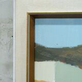 Stig Wernheden, Scandinavian Modern Landscape, 1960s, Oil on Canvas, Framed