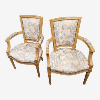 Pair of armchairs louis XVI