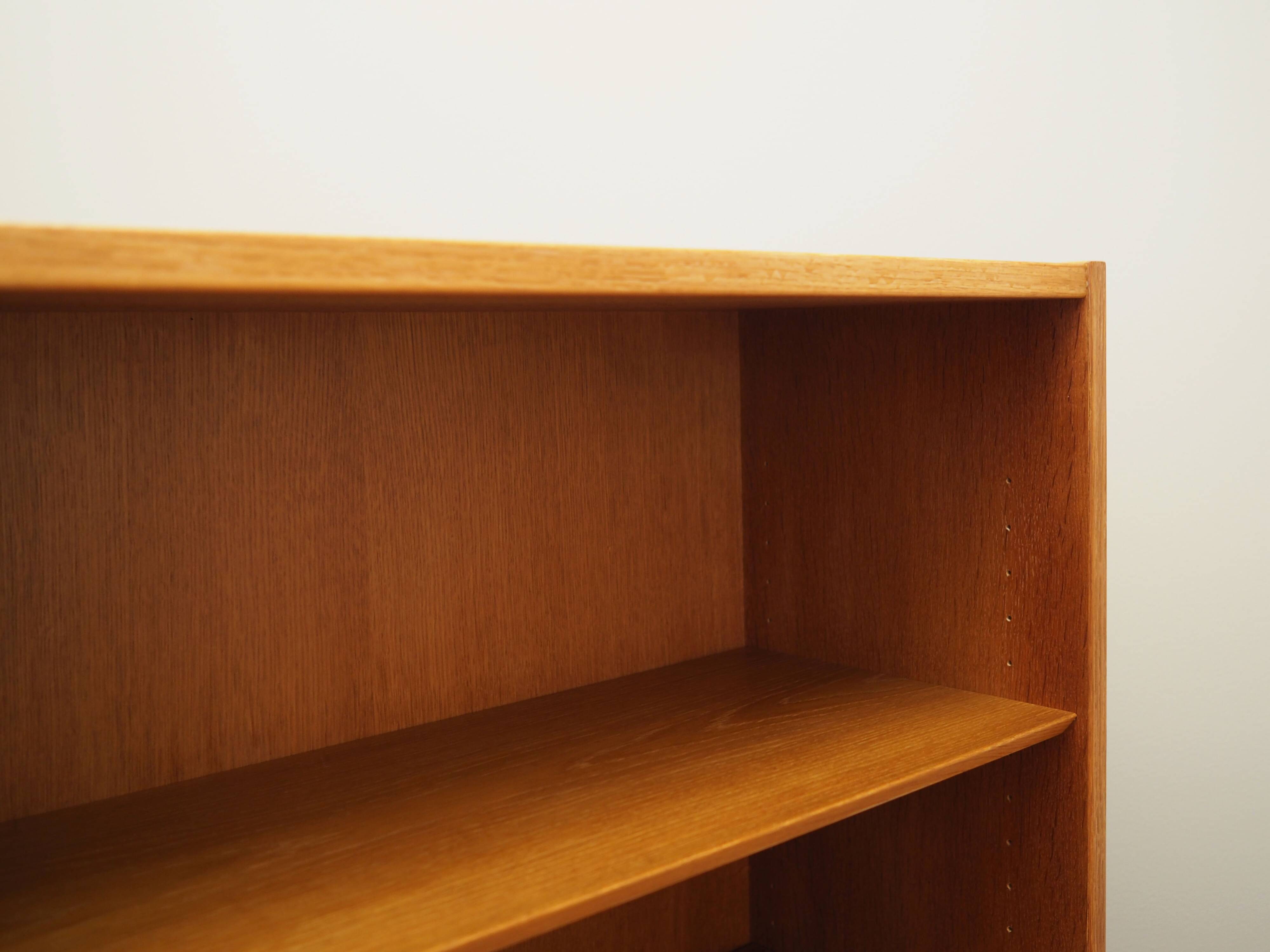 Ash bookcase, Danish design, 1970s, production: Hundevad