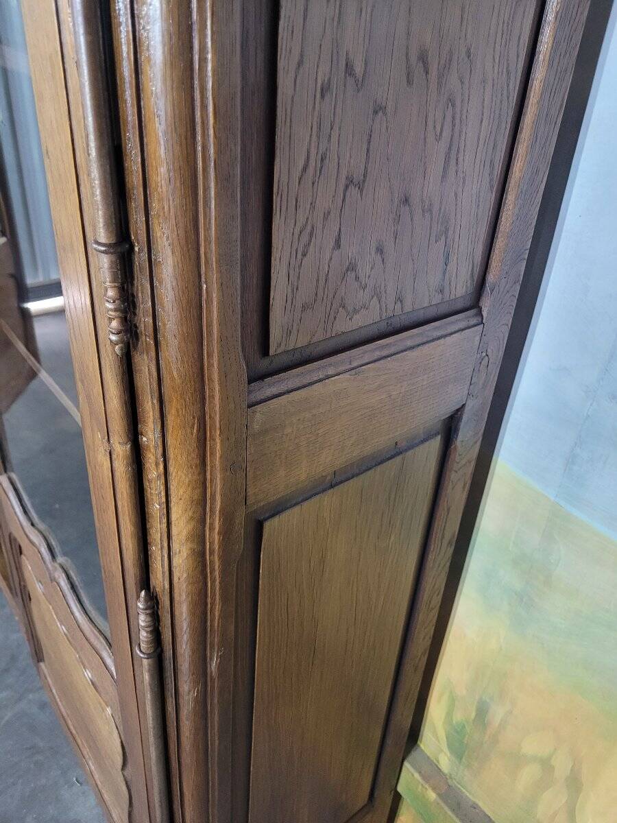 Small carved oak library