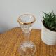 Crystal candlestick with golden rim