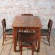 Vintage Art Deco Chairs in Beech and Walnut Veneer, Czech, 1920s, Set of 4