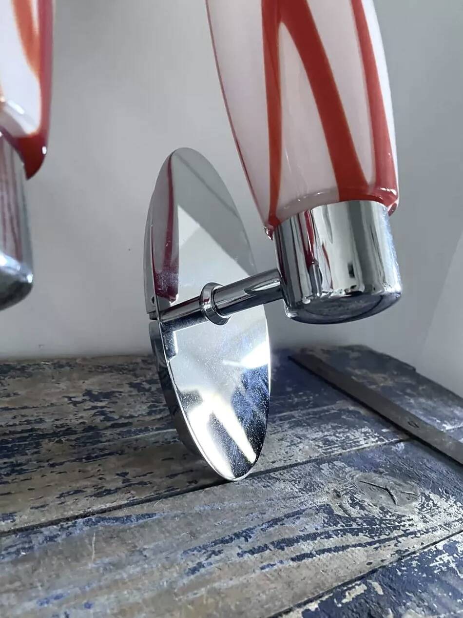 Vintage chrome wall lights