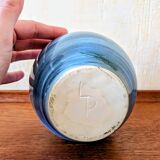Ceramic vase signed Lucette Pillet