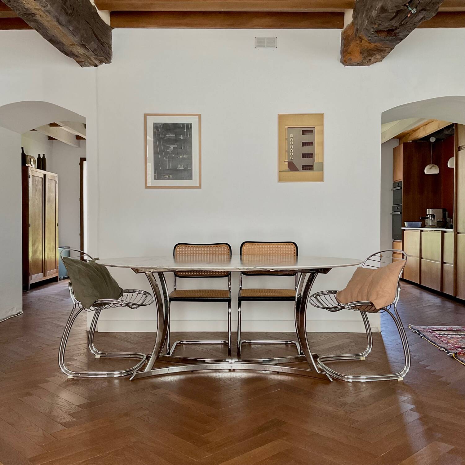 Vintage marble dining table