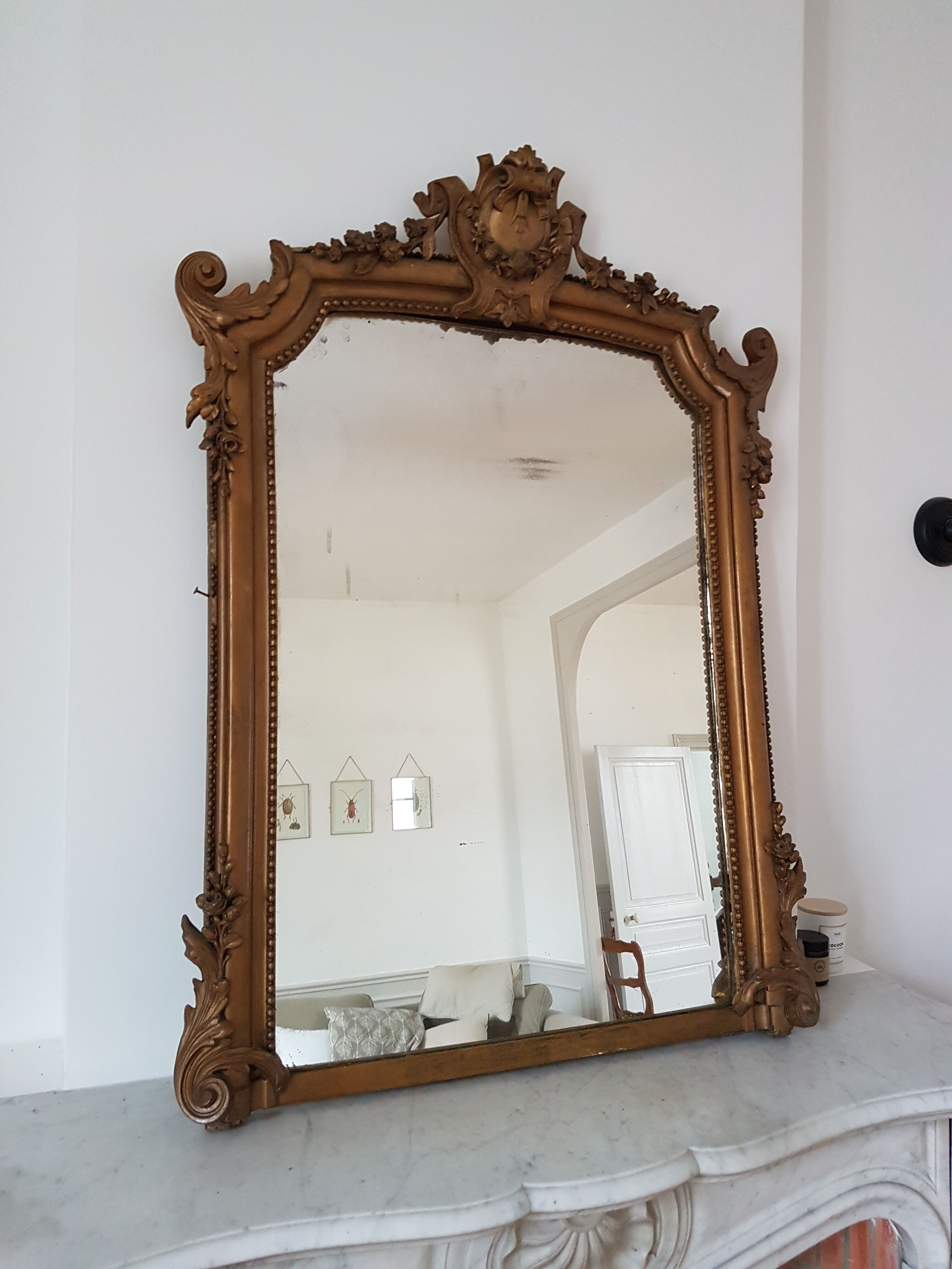 Louis XV style mirror - 112x75cm