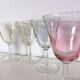 set of 6 glasses for cooked wine, multicolored pearly Arlequin digestif
