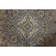 1960s Vintage Persian Handmade Wool Orange Area Rug 280x381