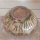 Vintage signed studio pottery flower shaped bowl