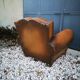 Leather club chair