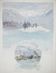 René leverd: switzerland, view of thun from la blümlisalp, original signed watercolor