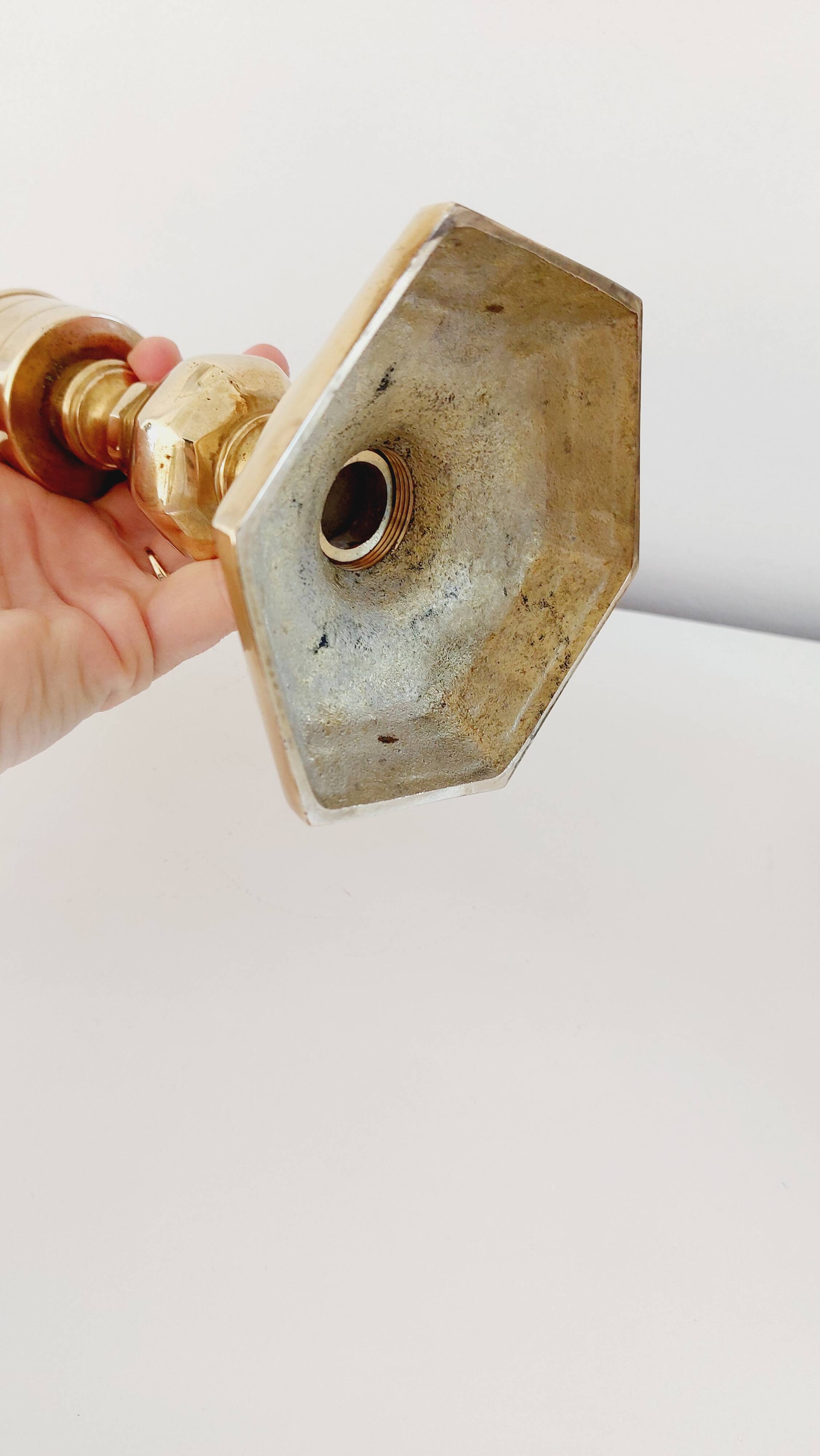 Vintage brass candle holder