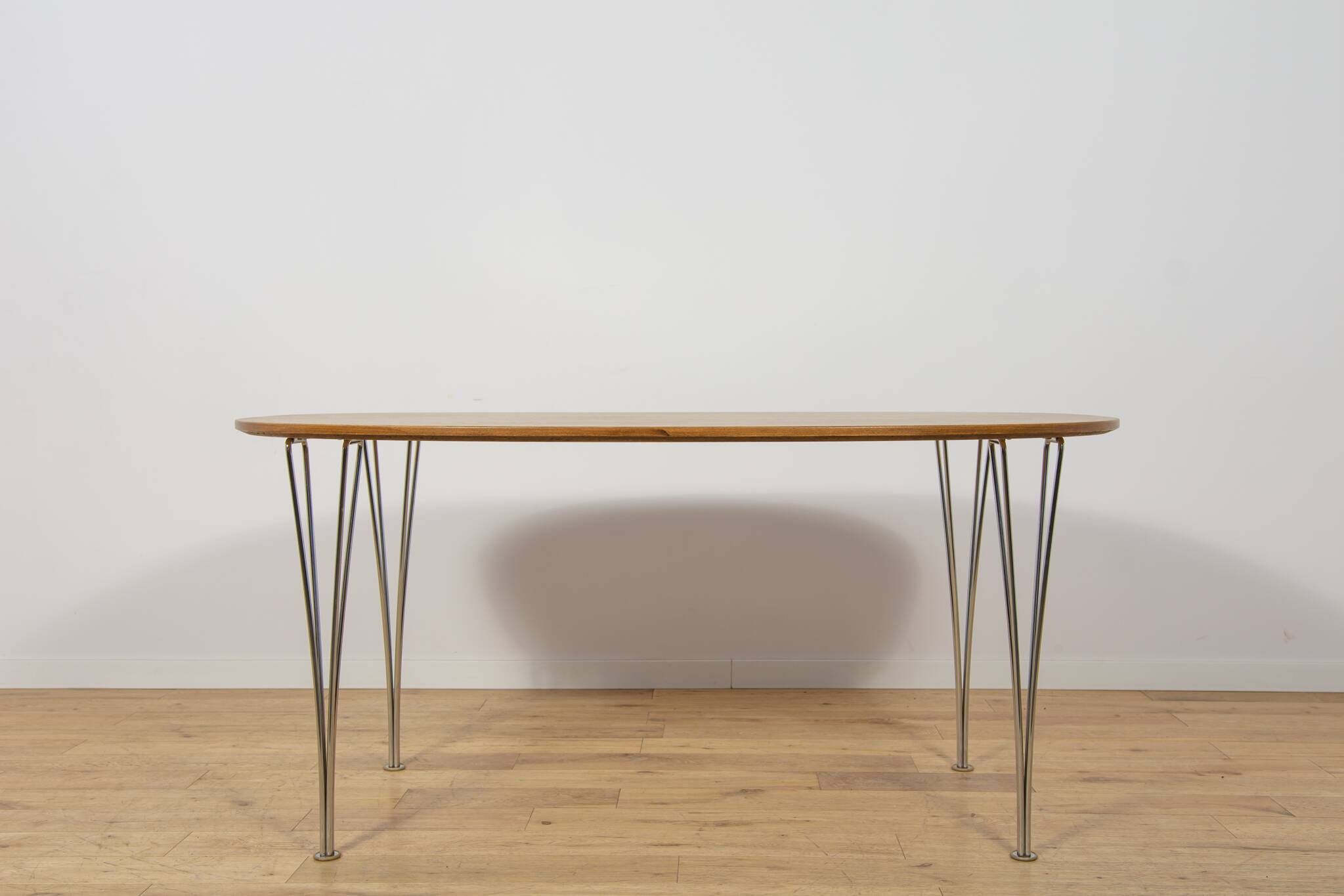 Mid-Century Superellipse Dining Table by Piet Hein & Bruno Mathsson for Fritz Hansen, Denmark, 1980s