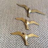 3 brass seagulls