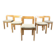 Vintage brutalist dining chairs, 1970s