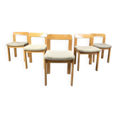 Vintage brutalist dining chairs, 1970s
