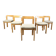 Vintage brutalist dining chairs, 1970s