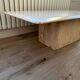 Travertine coffee table
