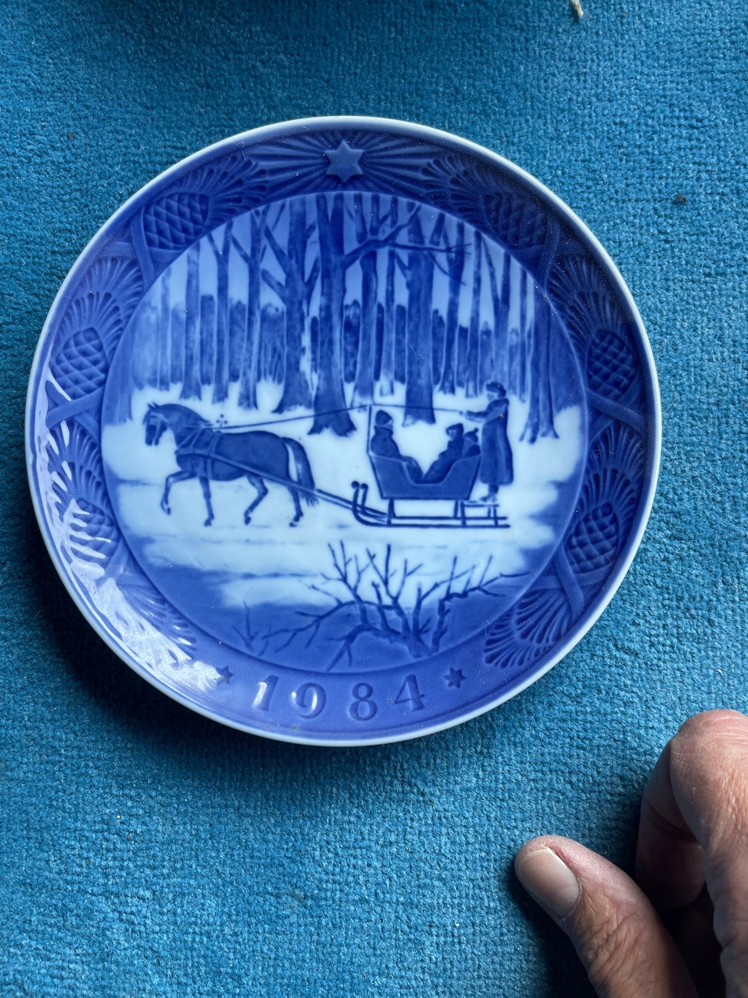 Assiettes murales Noël Danemark Royal Copenhagen années 72-87