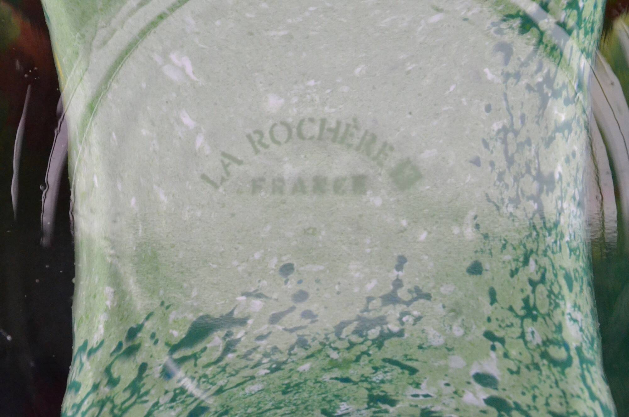Vase La Rochère en verre soufflé polychrome, années 1970
