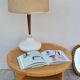 Table basse ronde vintage design style Maison Regain 1970s