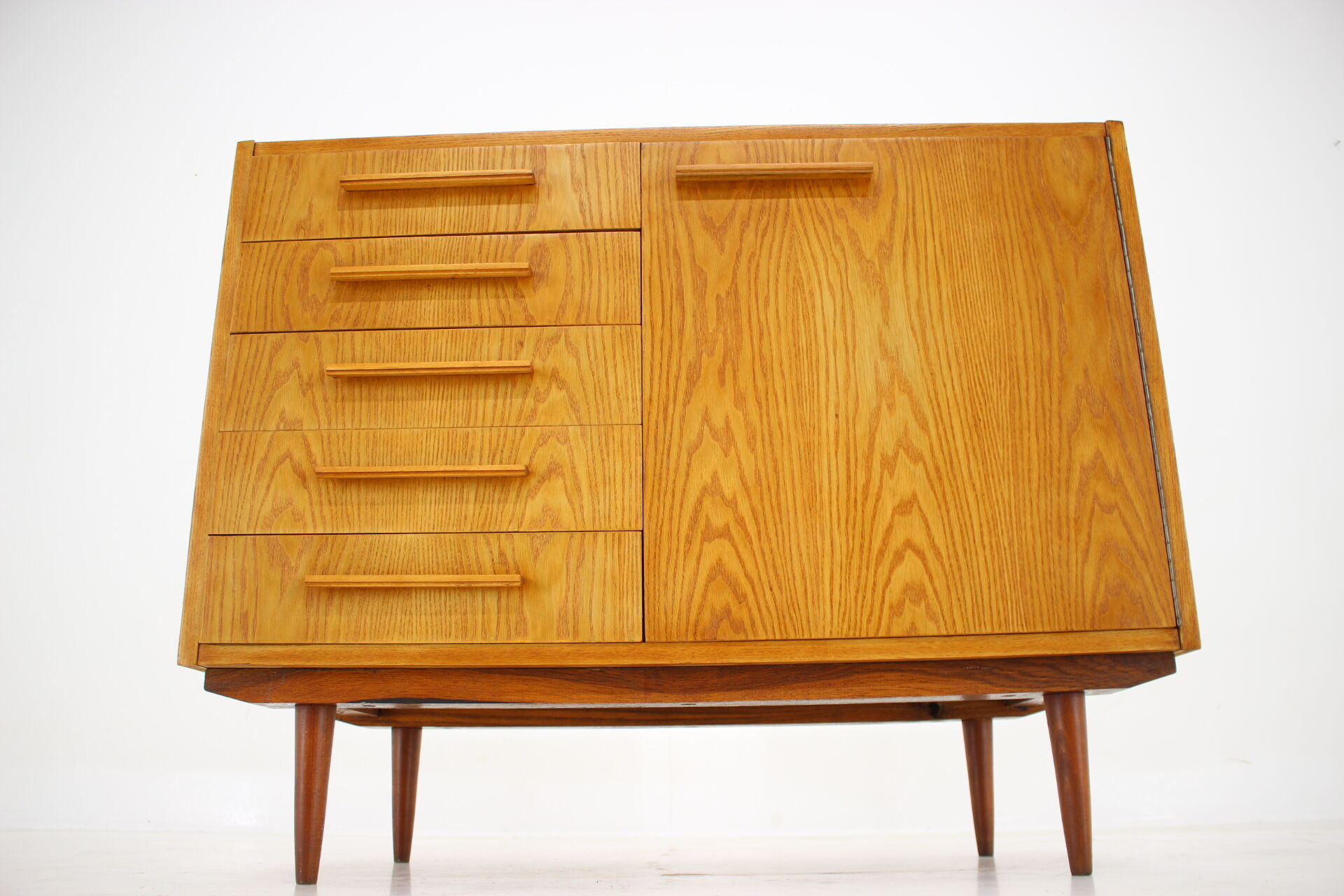 1970s Maple Cabinet or Chest Of Drawers, Czechoslovakia