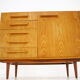 1970s Maple Cabinet or Chest Of Drawers, Czechoslovakia