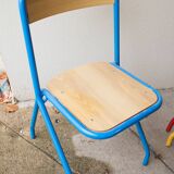 Wooden and metal children's chair