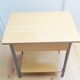 Bedside table in formica imitation wood / vintage 60s-70s