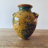 Terracotta jar shaped vase