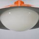 1970s Czechoslovak mid-century orange opaline glass pendant lamp