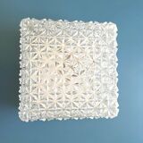 Plafonnier en verre ciselé