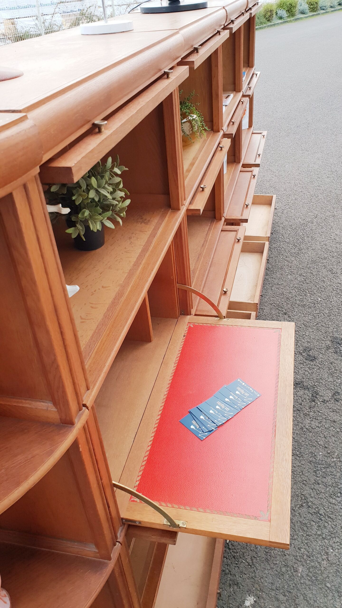 Vintage notary library