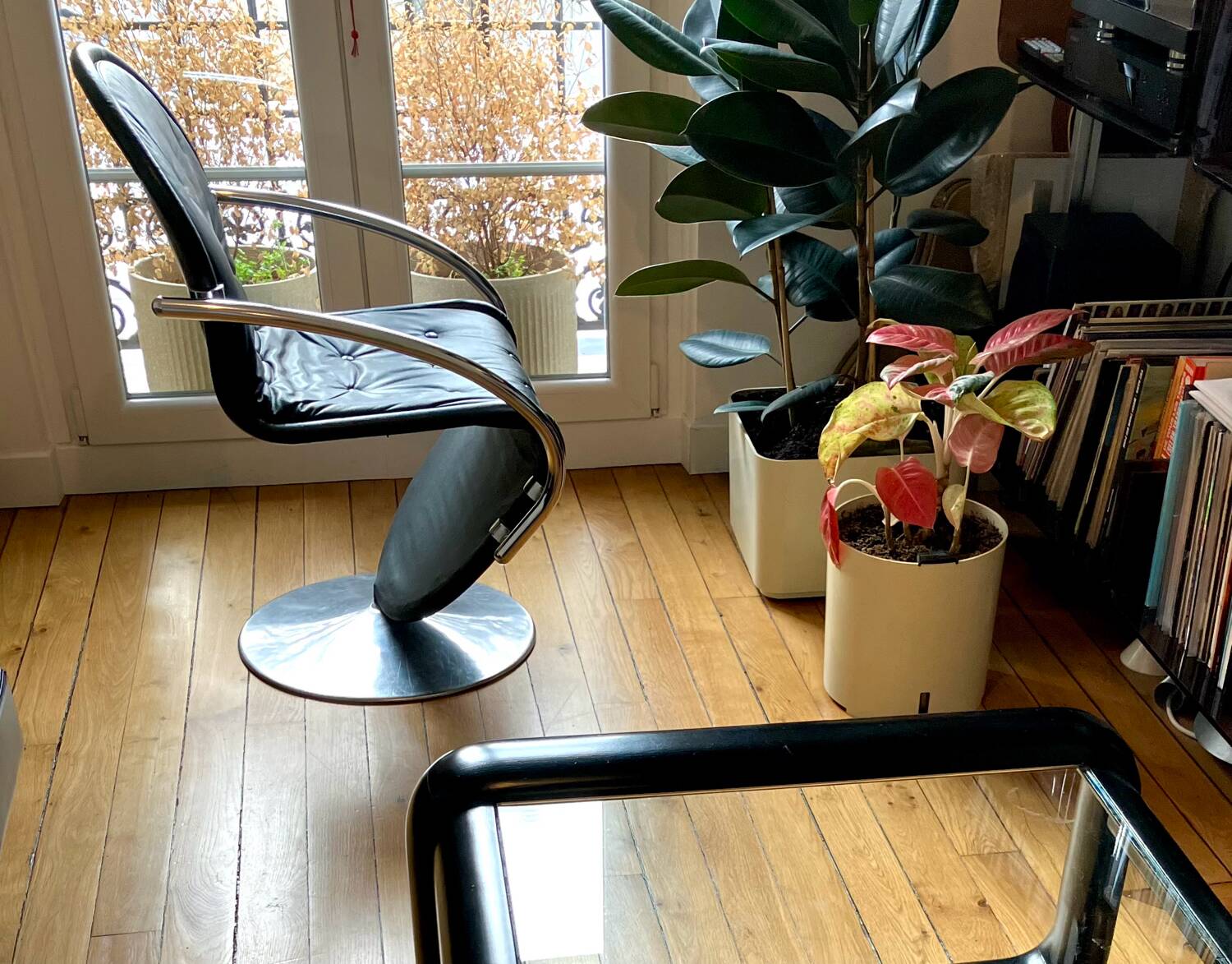 Set of 4 Verner Panton chairs, System 1-2-3 for Fritz Hansen.