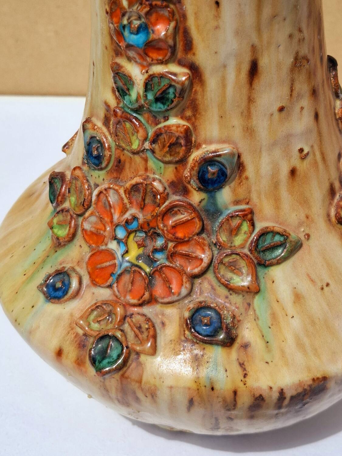 Ceramic vase La Roue1970 VALLAURIS