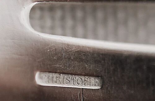 Christofle Albatros, Art Deco, 12 long cake forks, 16.5 cm.