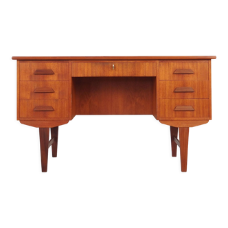 Bureau en teck, design danois, années 1970, production: Danemark