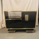 Sideboard, black lacquered and brass Hi-fi unit by Roche Bobois, circa 1970
